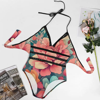 Plus Size Onepiece Swimsuit Inkedjoy