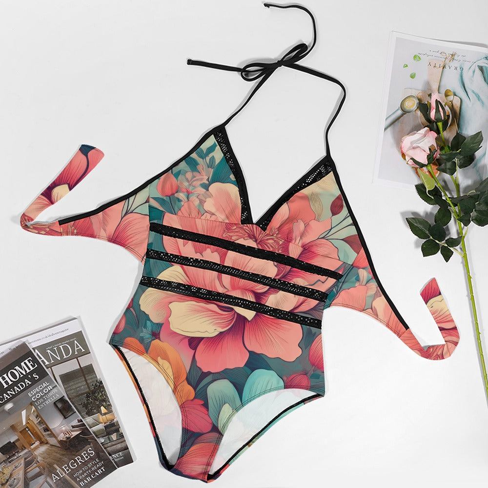 Plus Size Onepiece Swimsuit Inkedjoy