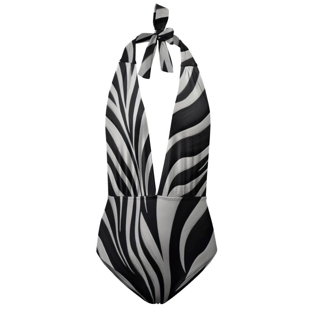 Ladies Halter One Piece Bikini Swimsuit