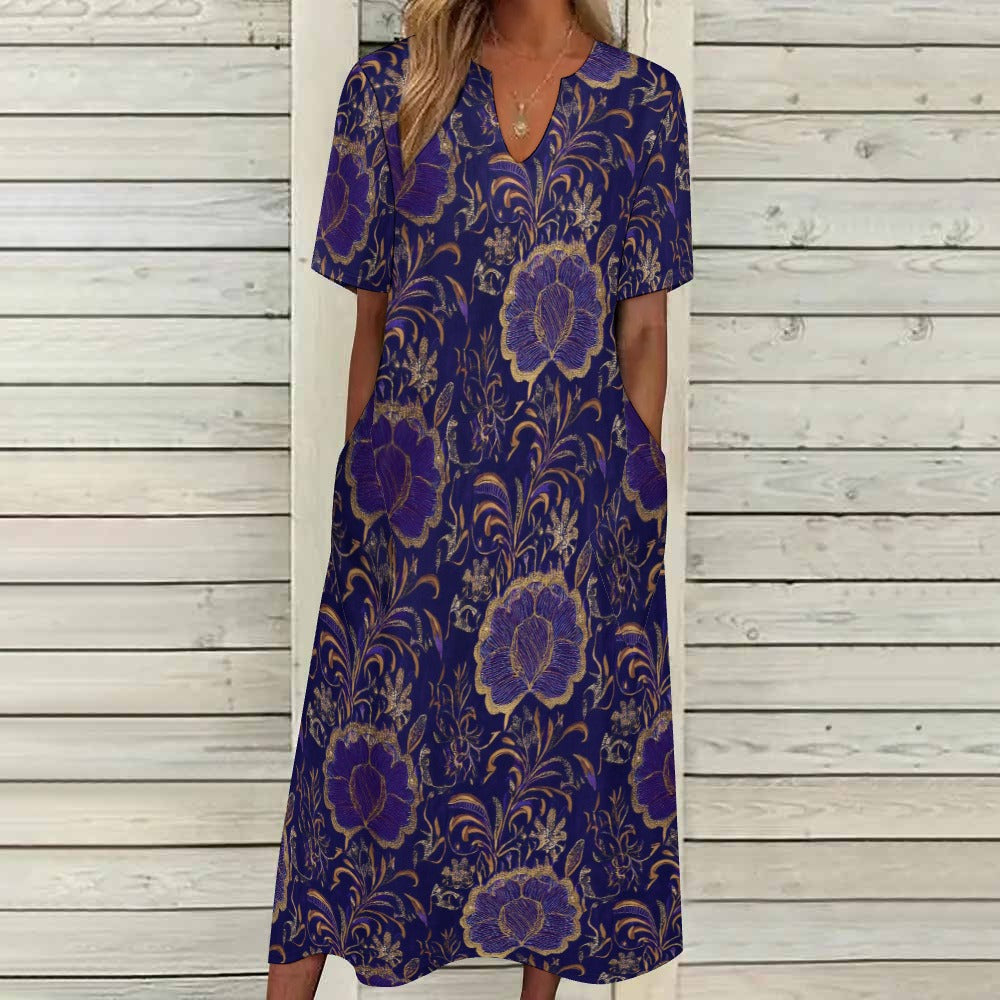 7-point sleeve dress Inkedjoy
