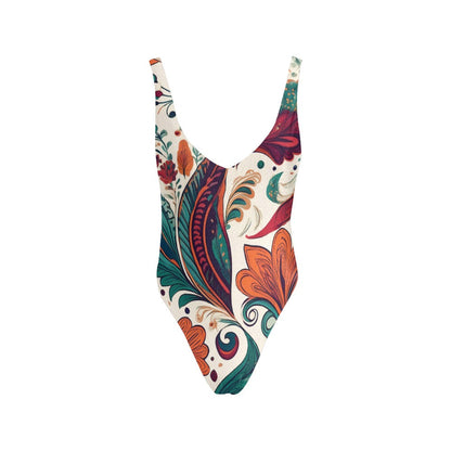Strapped Backless Swimsuit Inkedjoy