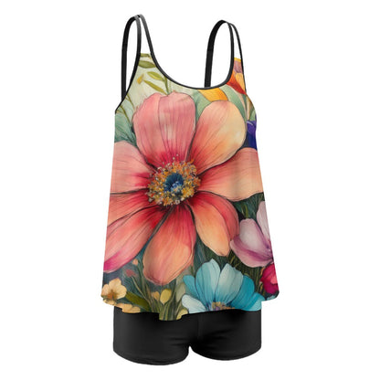 Plus Size Swimsuit Set Inkedjoy