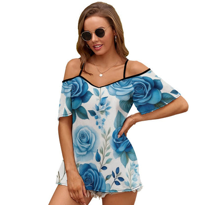 Off Shoulder Short Sleeve Top Inkedjoy