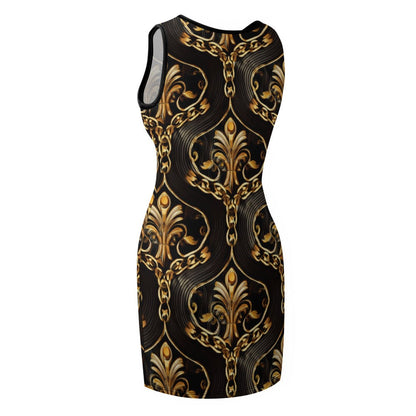 Slim Fit Sleeveless Dress Inkedjoy