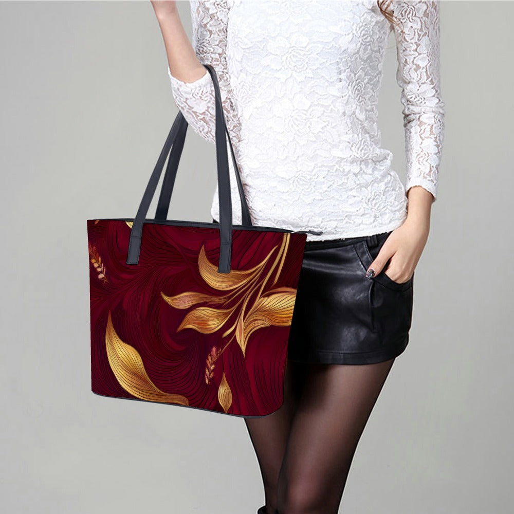 Leather handbag Inkedjoy