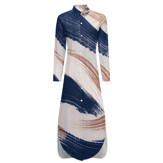 Long Sleeve Shirt Dress Inkedjoy