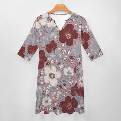 7-point sleeve dress