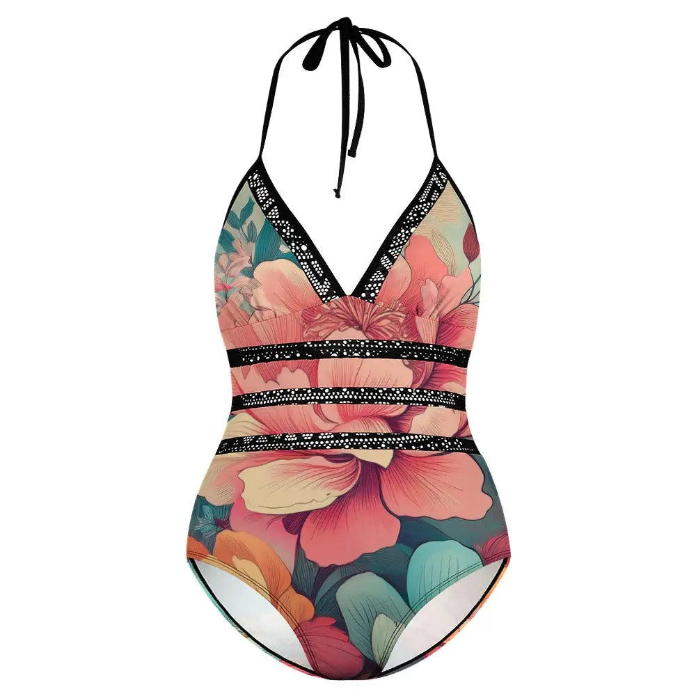 Plus Size Onepiece Swimsuit Inkedjoy
