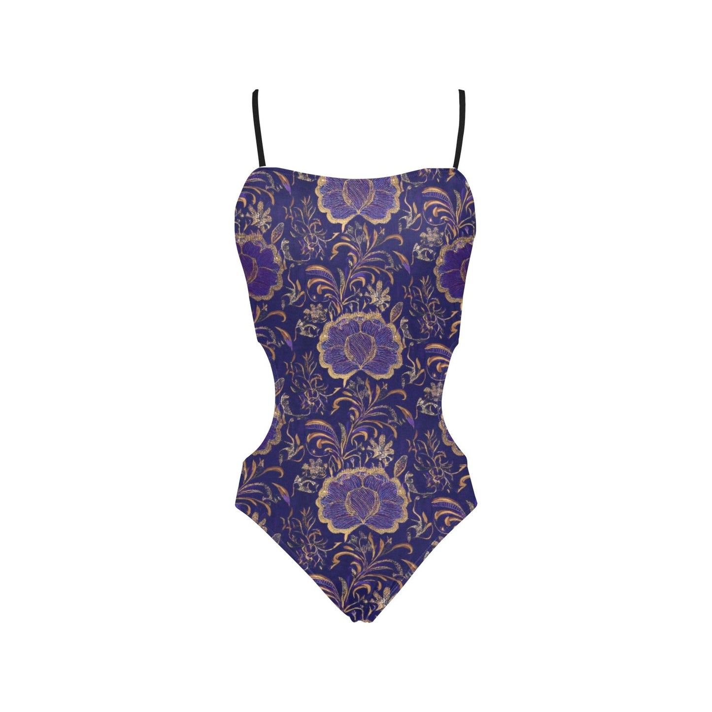 Strapped Cut Out Sides Swimsuit Inkedjoy