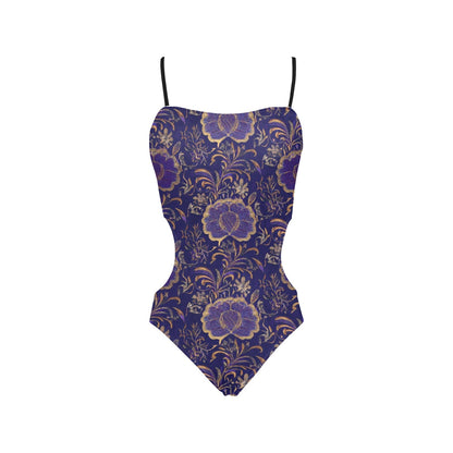 Strapped Cut Out Sides Swimsuit Inkedjoy