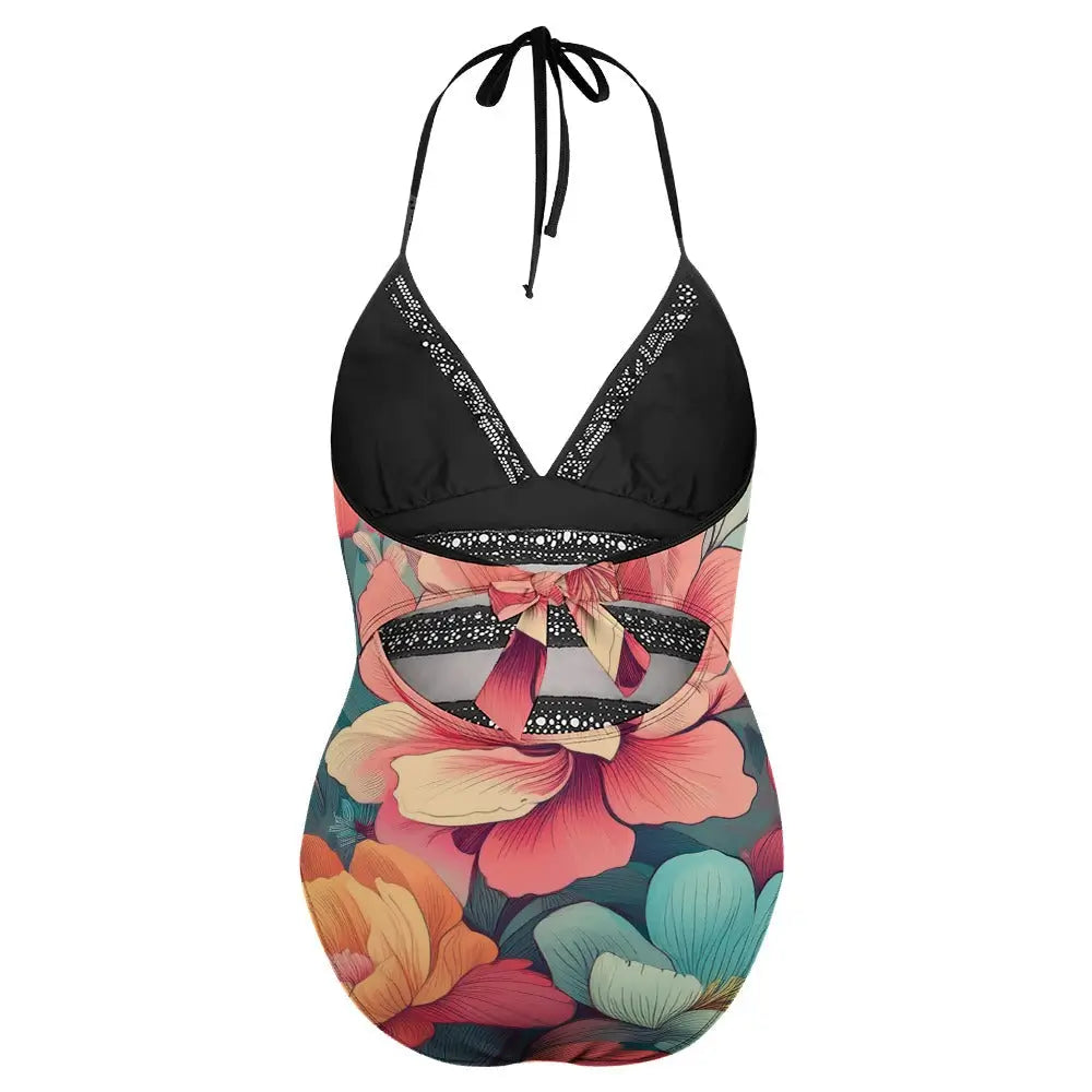 Plus Size Onepiece Swimsuit Inkedjoy