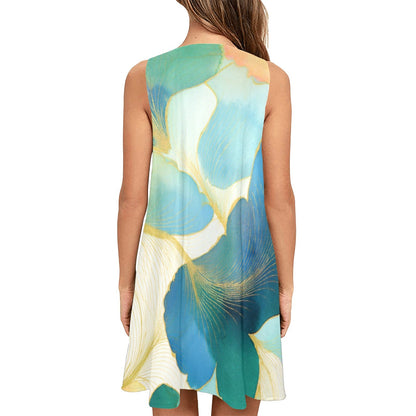 Sleeveless Pocket Dress Inkedjoy