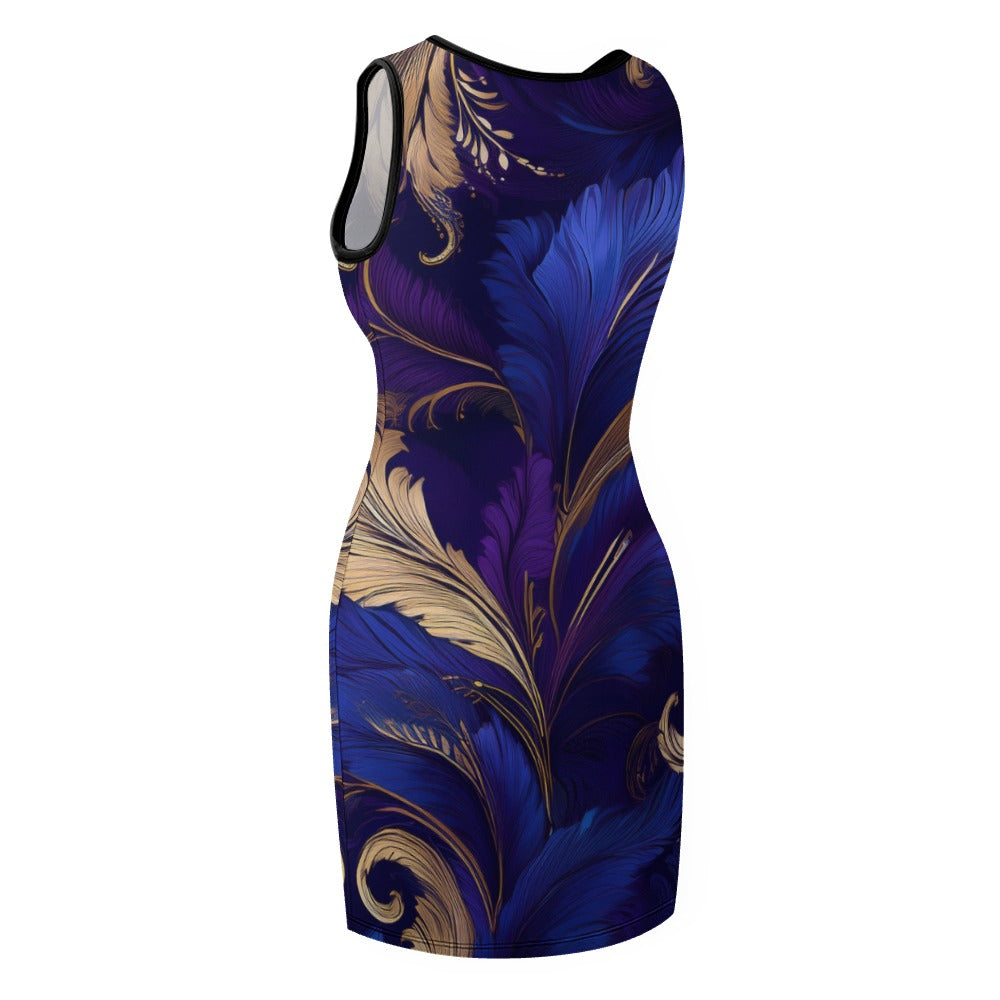 Slim Fit Sleeveless Dress Inkedjoy