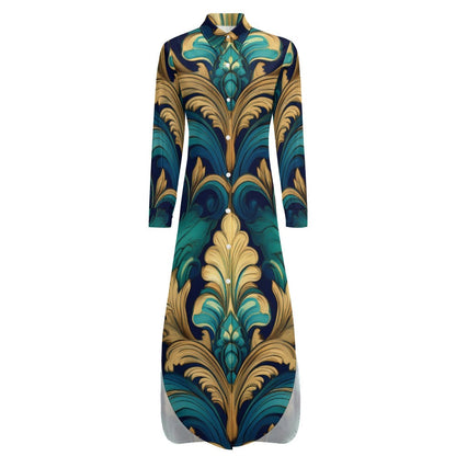 Long Sleeve Shirt Dress Inkedjoy