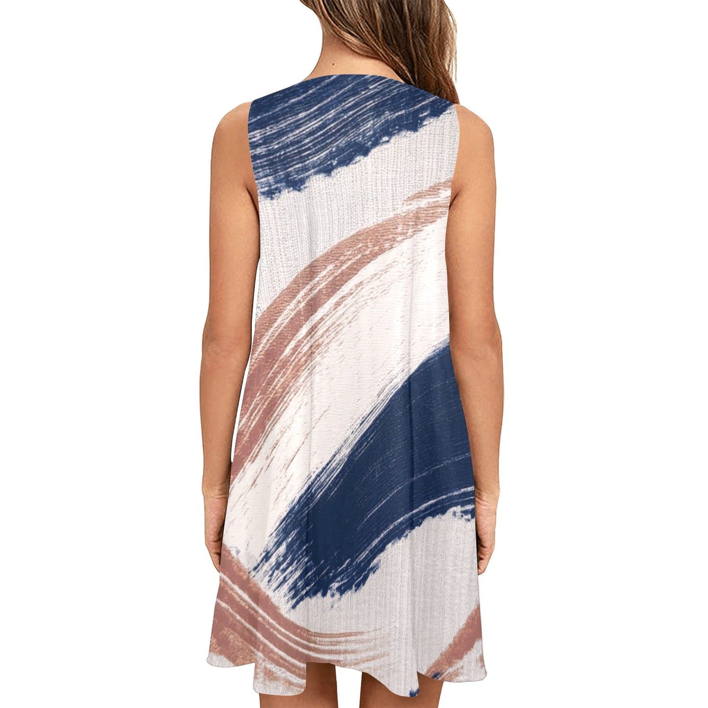 Sleeveless Pocket Dress Inkedjoy