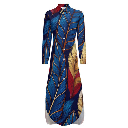 Long Sleeve Shirt Dress Inkedjoy