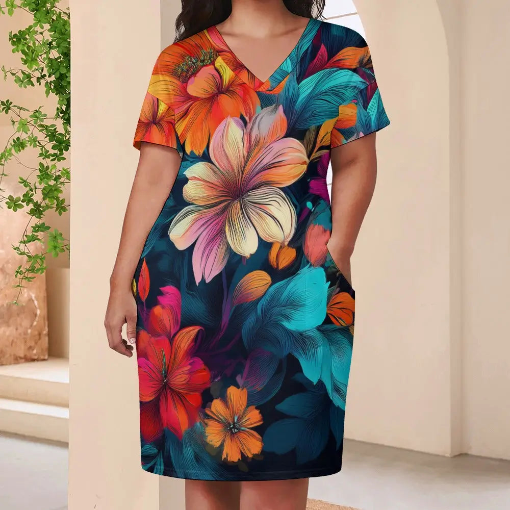 Loose Pocket Dress Inkedjoy