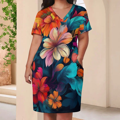 Loose Pocket Dress Inkedjoy