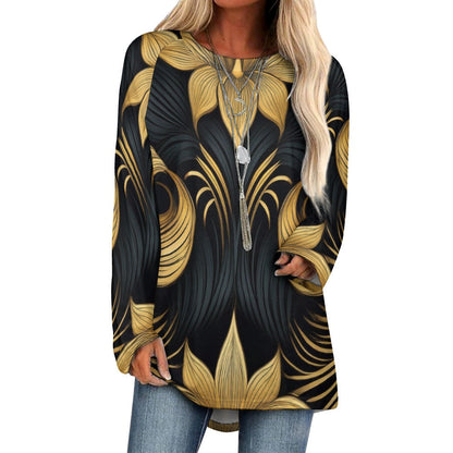 Crew Neck Long Sleeve T-Shirt Inkedjoy