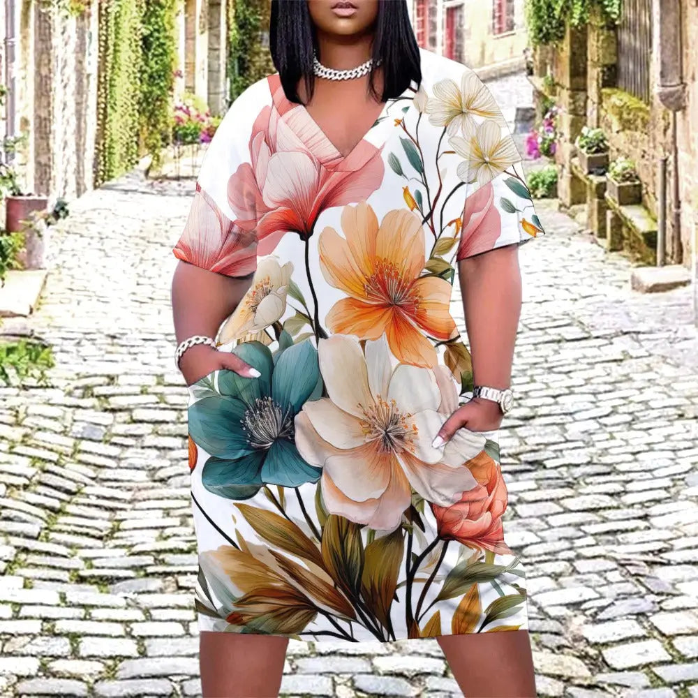 Loose Pocket Dress Inkedjoy