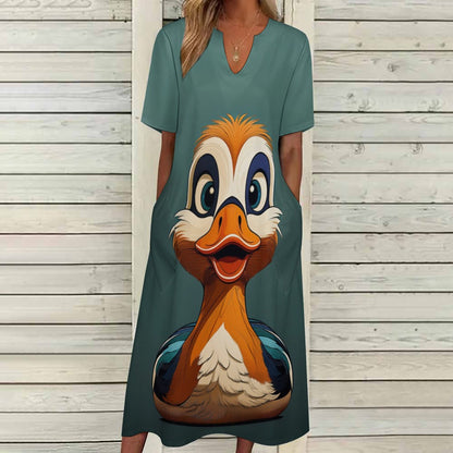 7-point sleeve dress Inkedjoy