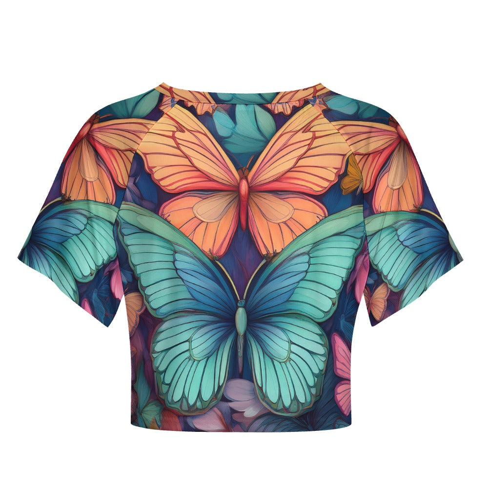 Short Sleeved Butterfly Top Inkedjoy