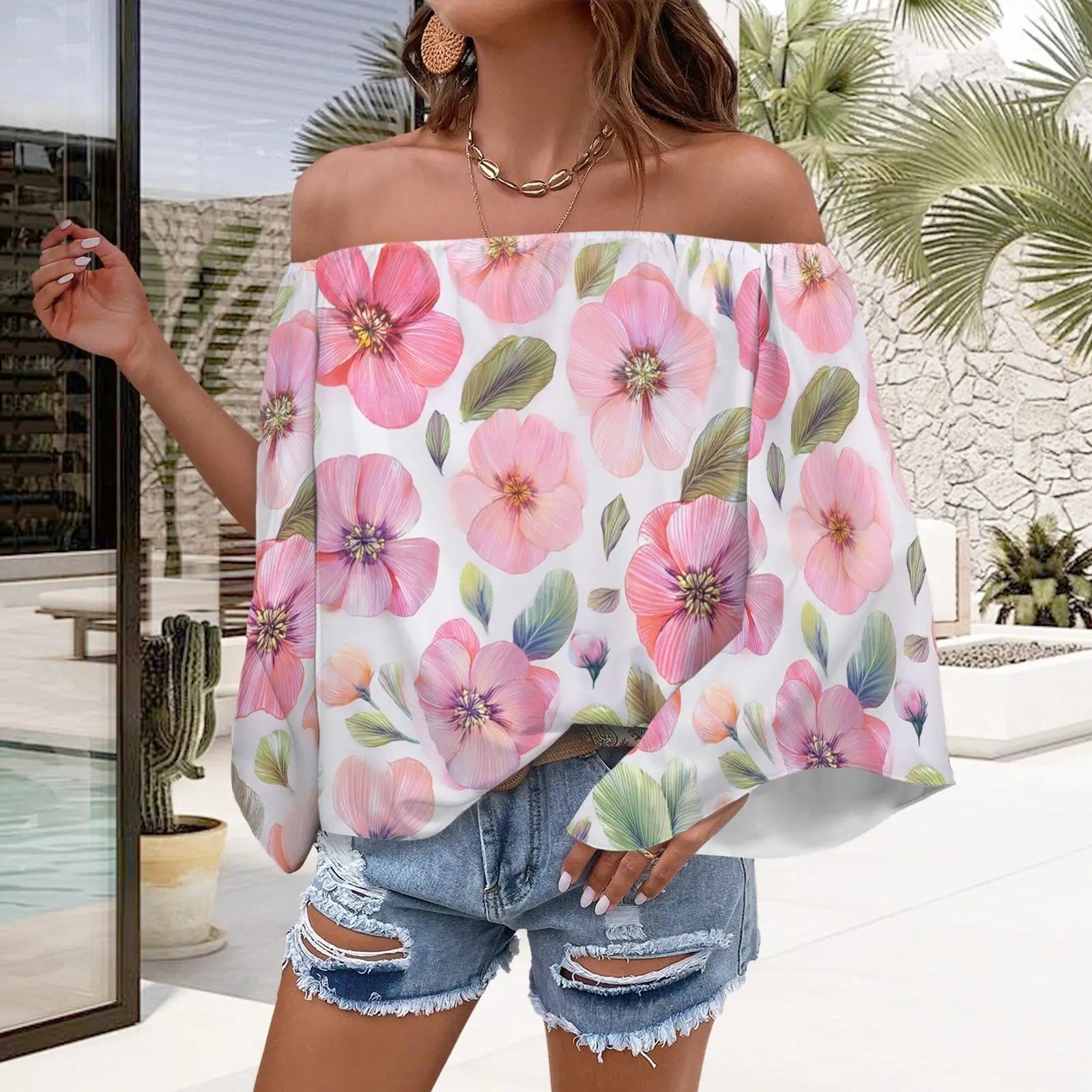 PINK FLORAL TOP