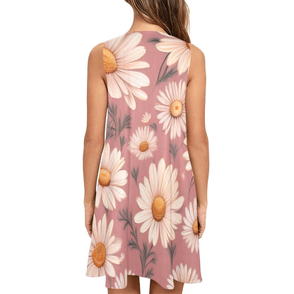 Sleeveless Pocket Dress Inkedjoy