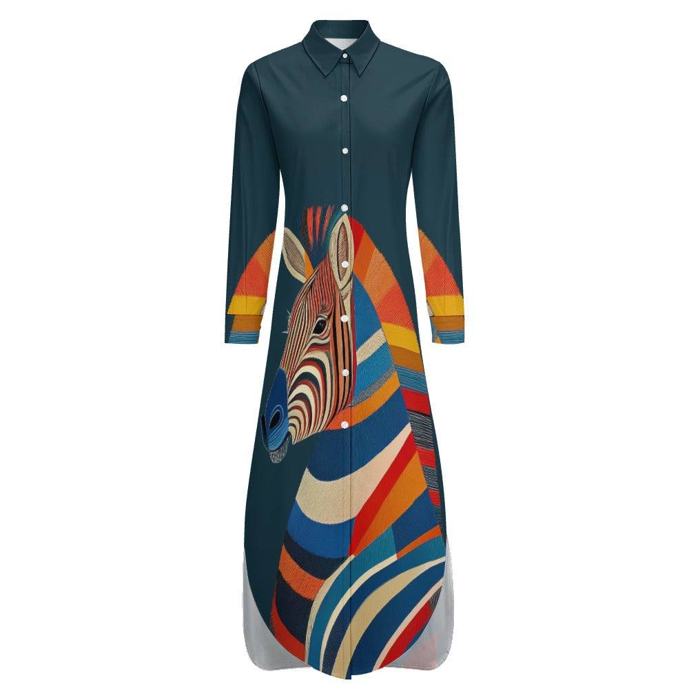 Long Sleeve Shirt Dress Inkedjoy