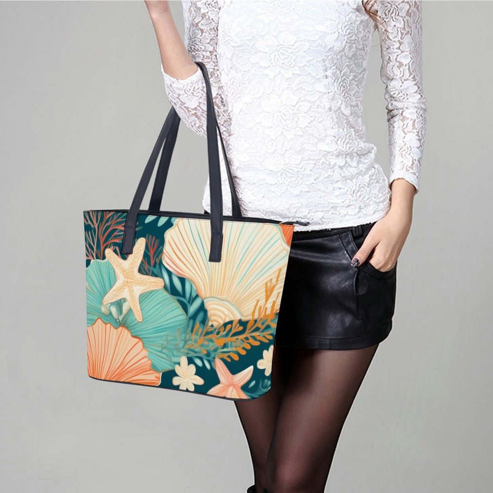 Leather handbag Inkedjoy
