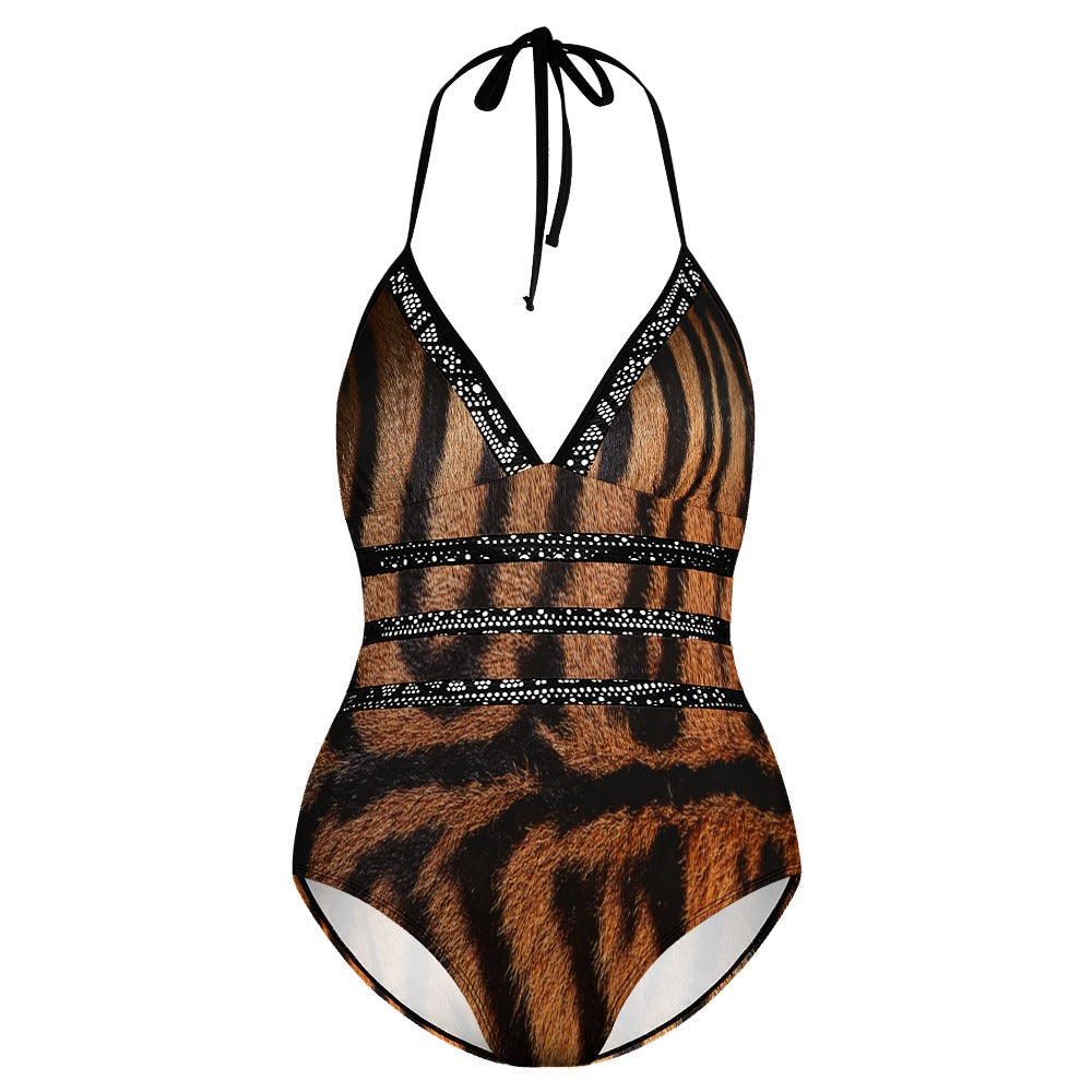 Plus Size Onepiece Swimsuit Inkedjoy