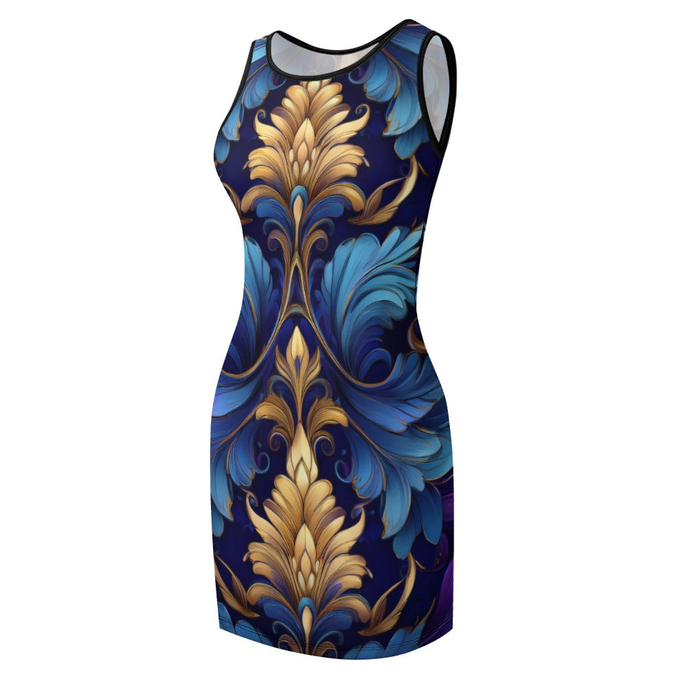 Slim Fit Sleeveless Dress Inkedjoy