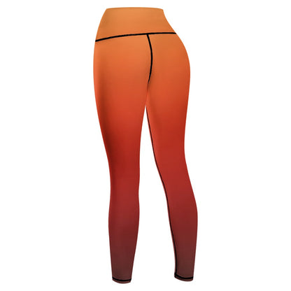 Orange Sports Leggings