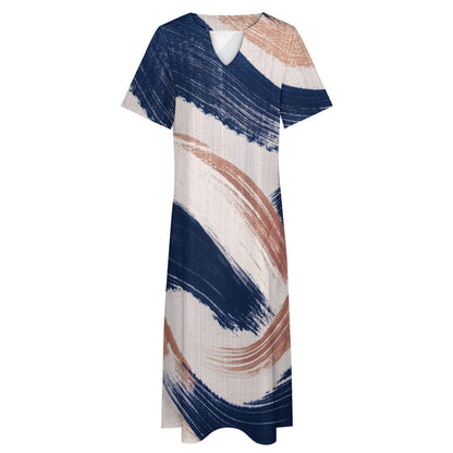 7-point sleeve dress Inkedjoy