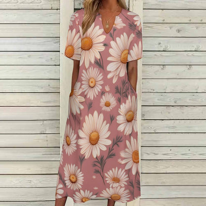 7-point sleeve dress Inkedjoy