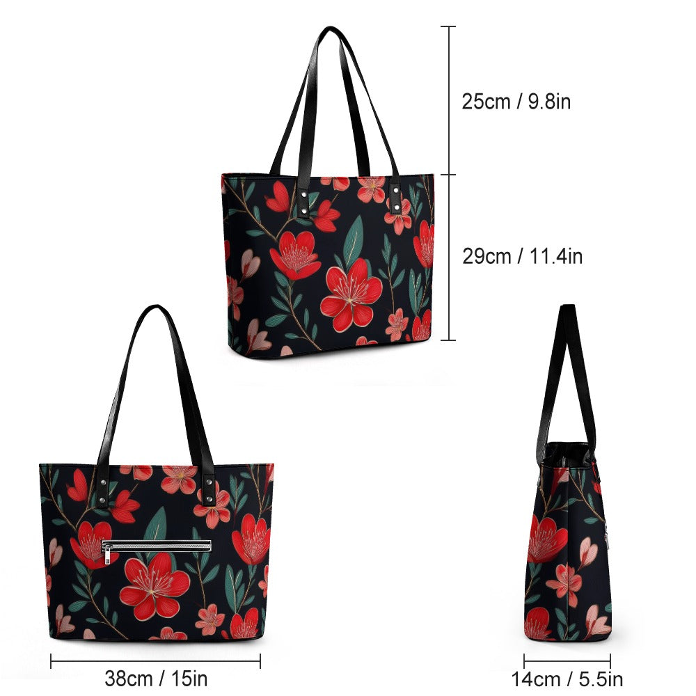 Leather handbag Inkedjoy