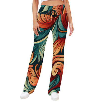 Straight Lace-Up Pants