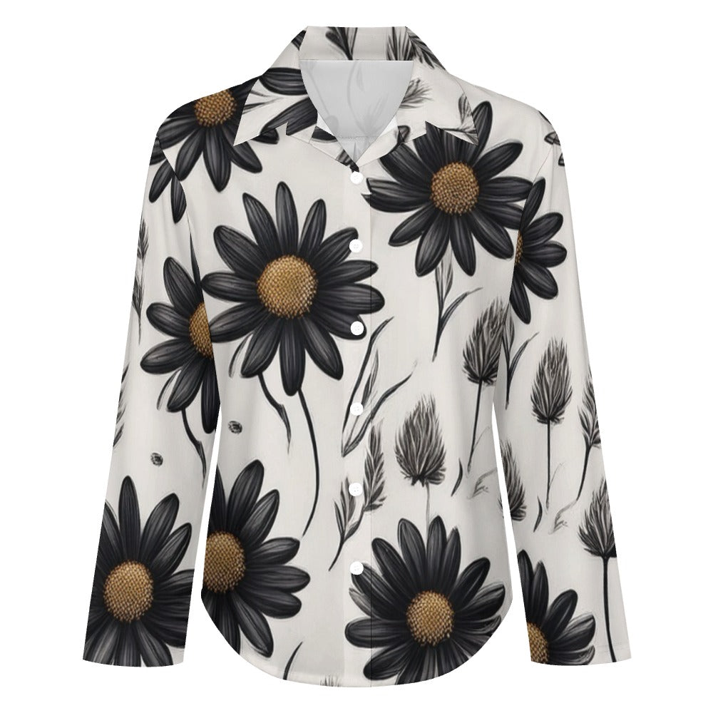 Cropped hem shirt Inkedjoy