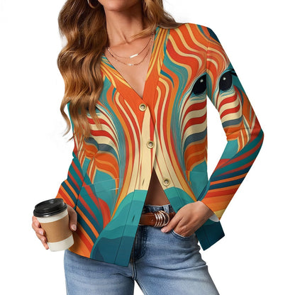 Animal Print Thin Cardigan Inkedjoy