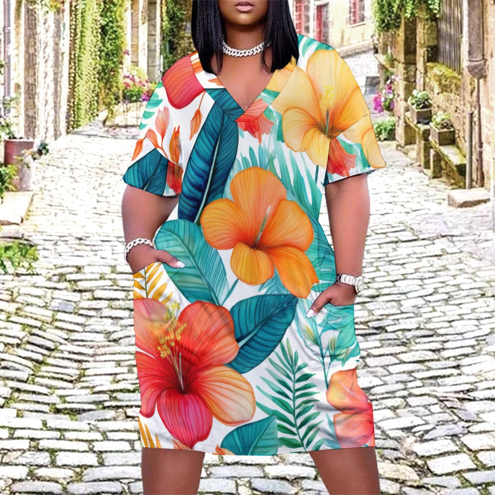 Loose pocket dress Inkedjoy