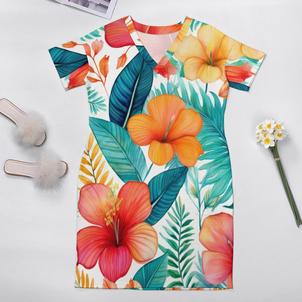 Loose pocket dress Inkedjoy