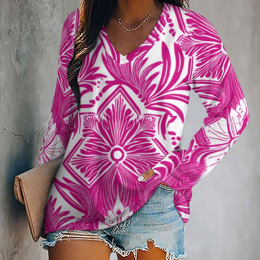 Long sleeve loose tee Inkedjoy