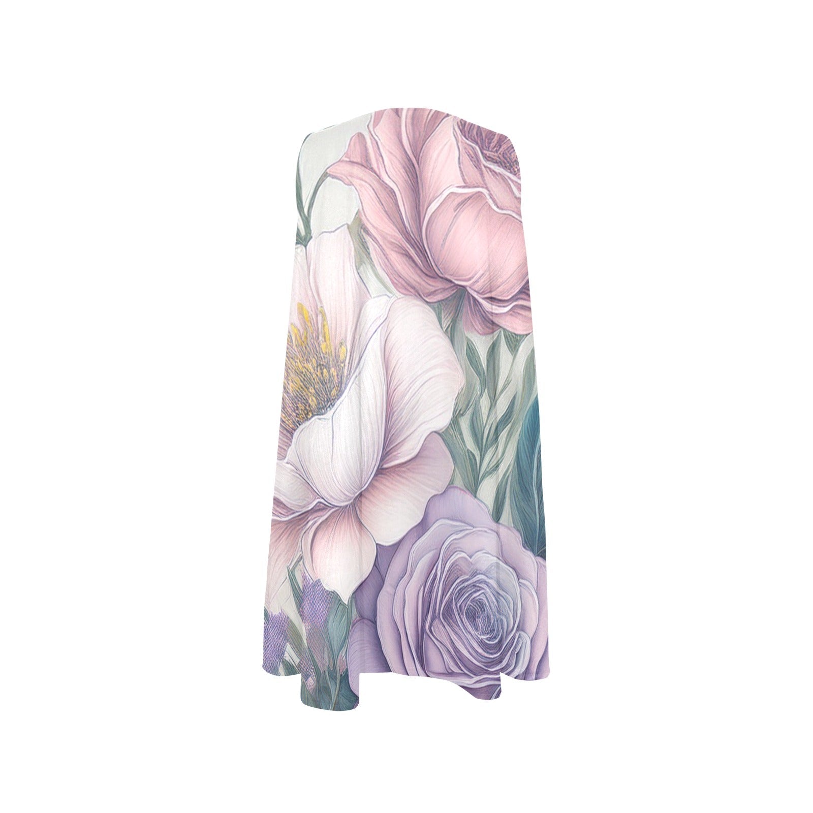 Sleeveless Pocket Dress Inkedjoy