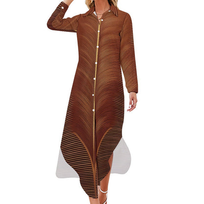 Long Sleeve Shirt Dress Inkedjoy