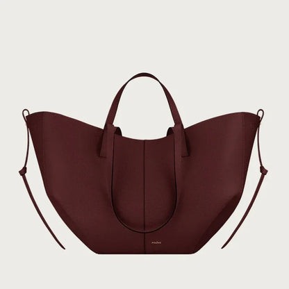 Leather bucket bag handbag tote bag - London Look