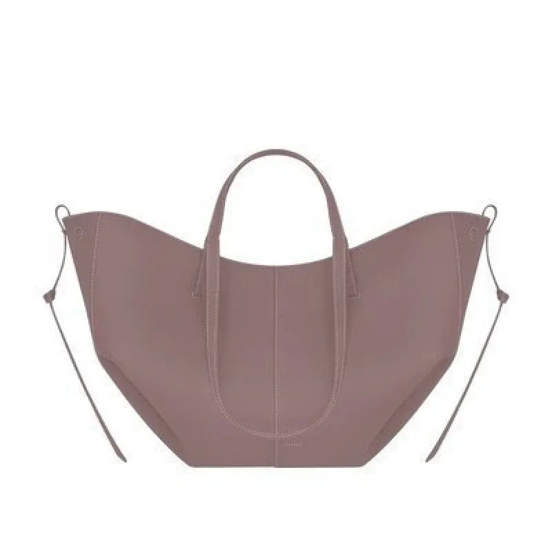 Leather bucket bag handbag tote bag - London Look
