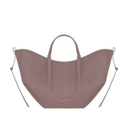 Leather bucket bag handbag tote bag - London Look