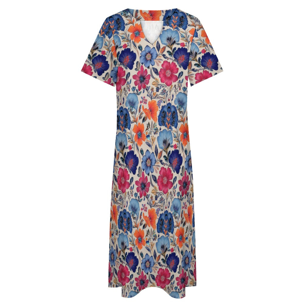 7-point sleeve dress Inkedjoy