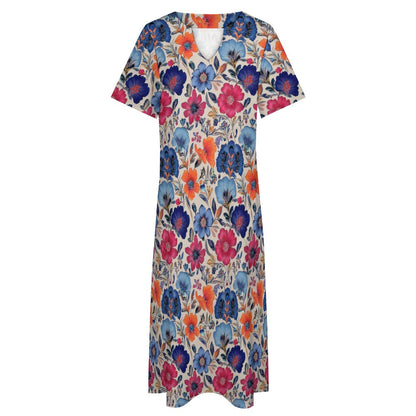 7-point sleeve dress Inkedjoy