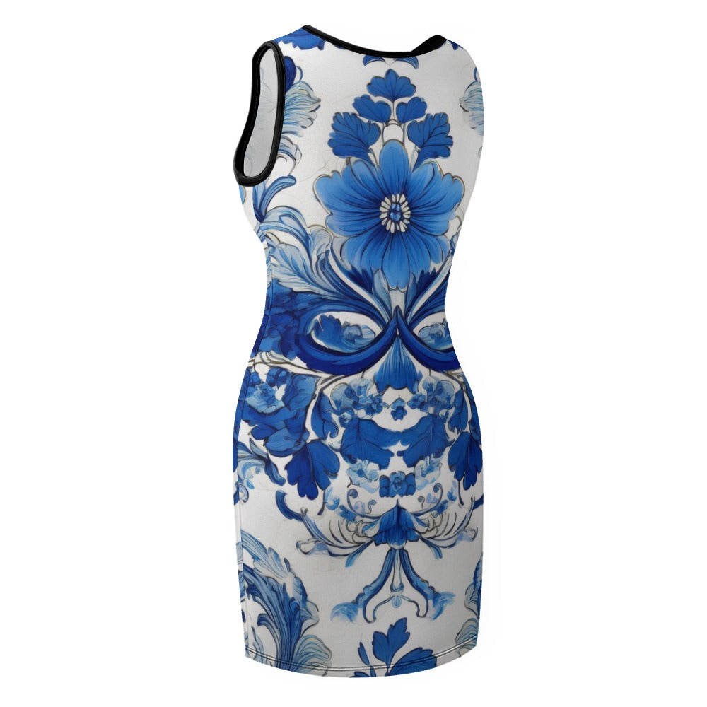 Slim Fit Sleeveless Dress Inkedjoy